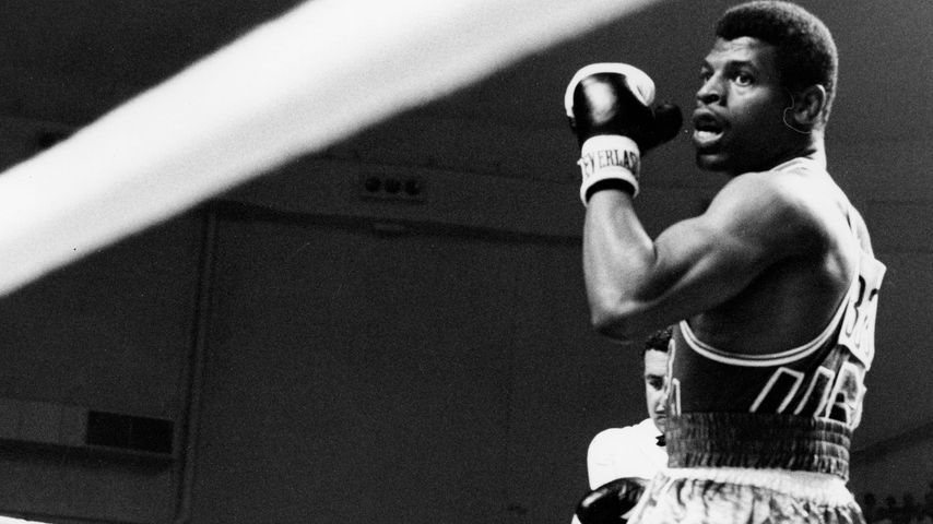 Leon Spinks (r.) bei den olympischen Spielen 1976