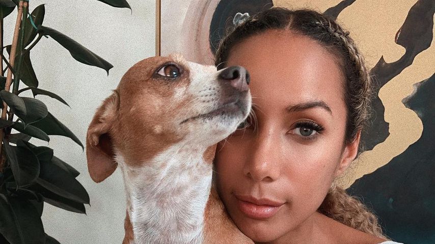 Leona Lewis und ihre Hündin Lilly im April 2019