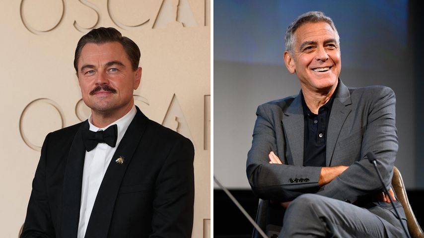 Collage: Leonardo DiCaprio und George Clooney