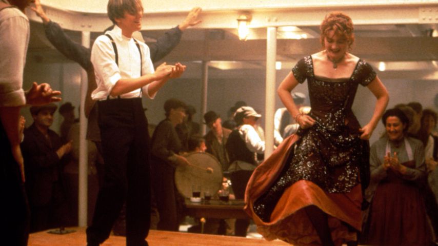 Leonardo DiCaprio und Kate Winslet in der Tanzszene von "Titanic"