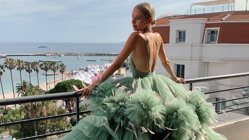 Fashion-Influencerin Leonie Hanne in Cannes, Juli 2021