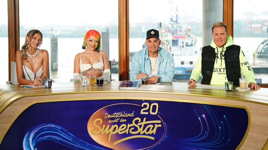 Leony, Katja Krasavice, Pietro Lombardi und Dieter Bohlen bei DSDS