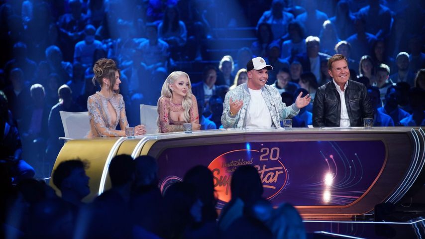 Leony, Katja Krasavice, Pietro Lombardi und Dieter Bohlen bei DSDS 2023