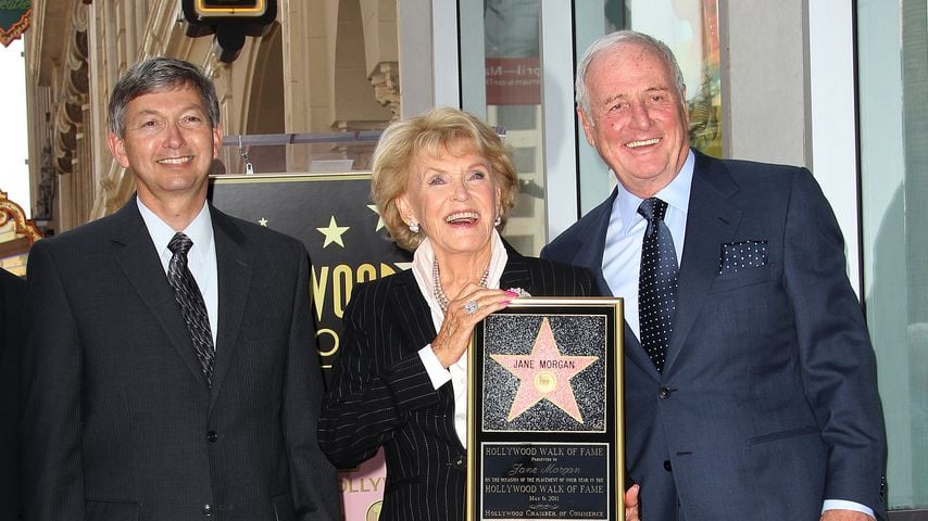 Leron Gubler, Jane Morgan und Jerry Weintraub  im Mai 2011