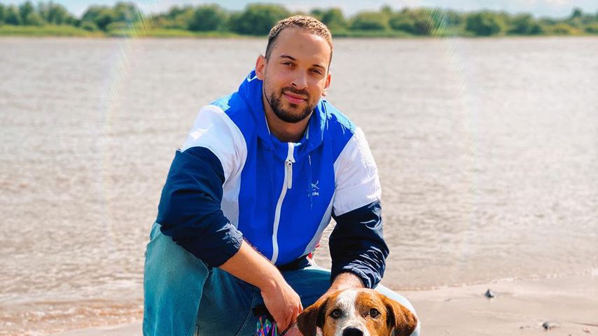 Leroy Leone mit seinem Hund