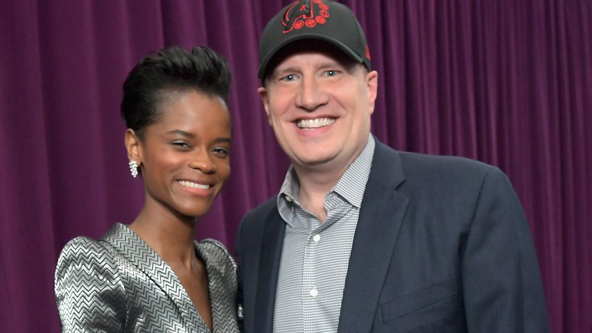 Letitia Wright und Kevin Feige bei der "Avengers: Endgame"-Premiere in L.A. im April 2019