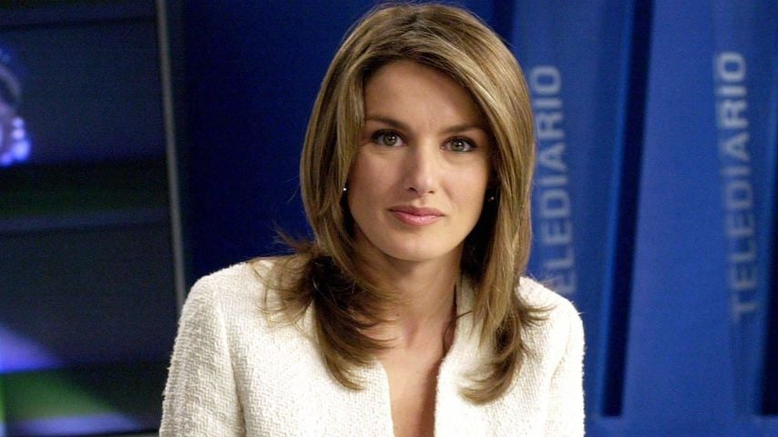 Letizia Ortiz Rocasolano in den TVE-Studios in Madrid