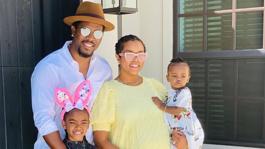 LeToya Luckett-Walker mit ihrem Mann und ihren beiden Töchtern Madison und Gianna