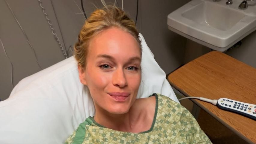 Leven Rambin nach der OP im Krankenhaus