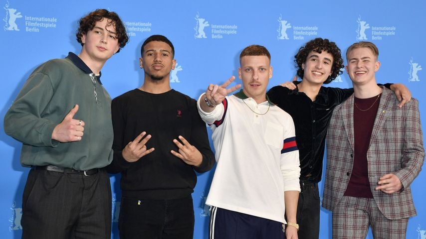 Levy Rico Arcos, Aaron Maldonado-Morales, Felix Lobrecht, Rafael Luis Klein-Heßling und Vincent Wiem