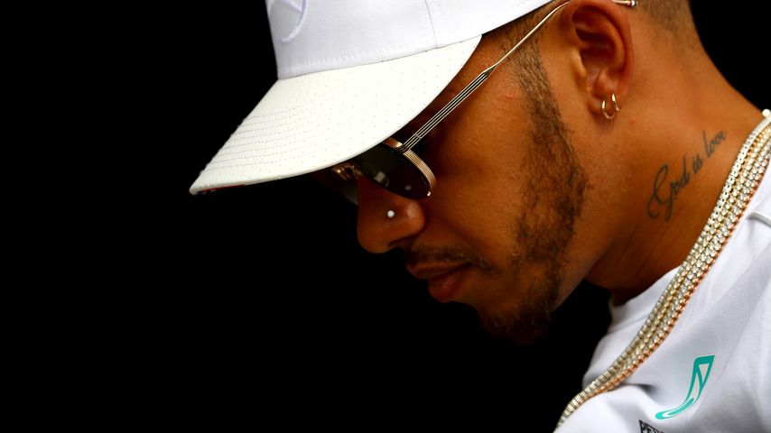 Rasante Liebe: Lewis Hamilton hat ein Herz für Angela Merkel