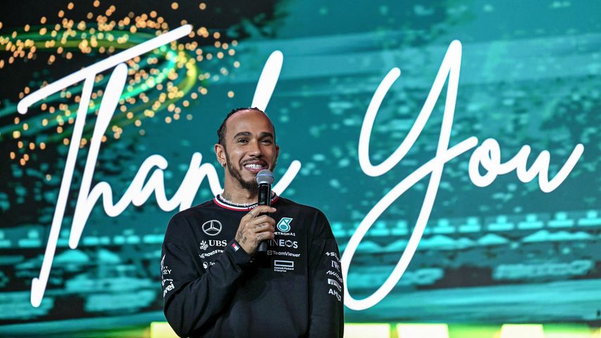 Lewis Hamilton bei seinem Abschied vom Mercedes-F1-Team, Dezember 2024