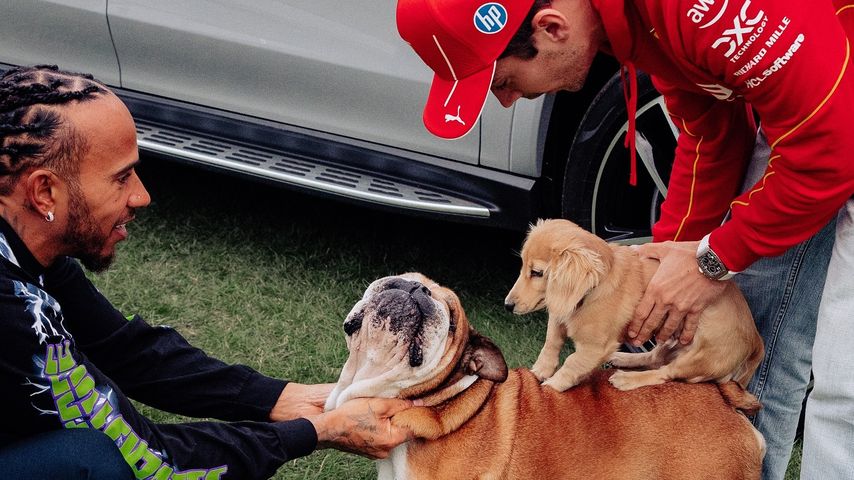 Lewis Hamilton und Charles Leclerc im Juli 2024
