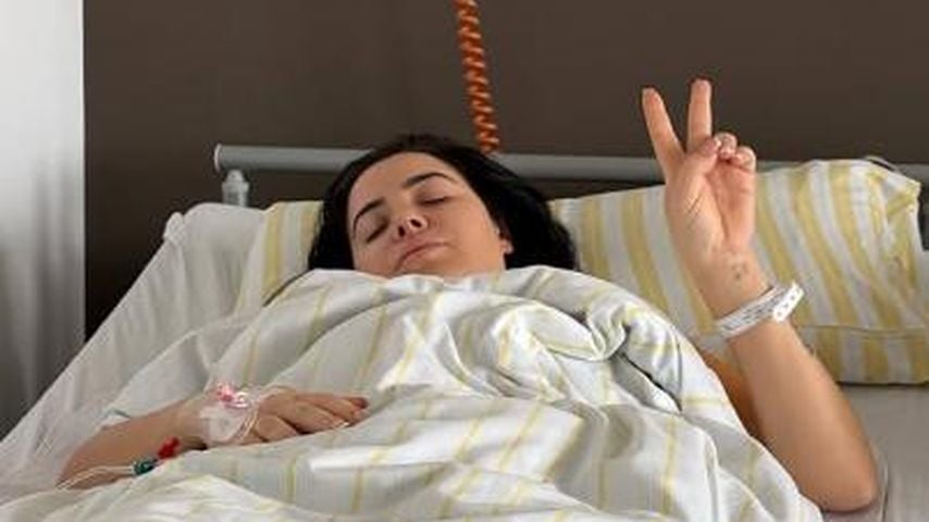 Leyla Heiter nach ihrer Operation im Krankenhaus, Februar 2026