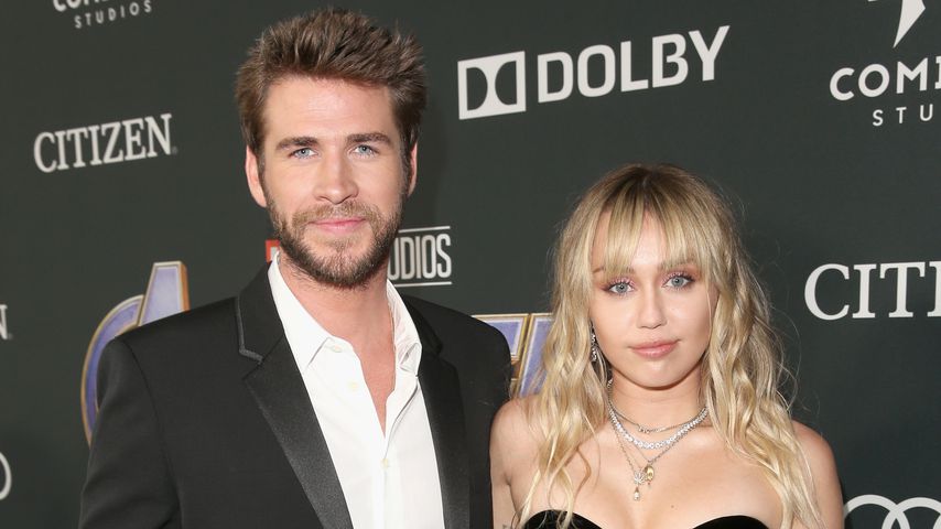 Liam Hemsworth und Miley Cyrus im April 2019