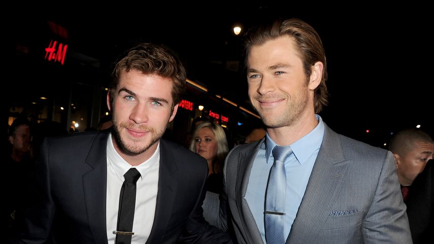 Liam Hemsworth und Chris Hemsworth in Hollywood, 2013