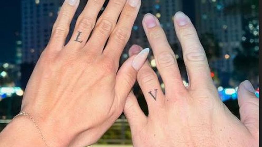 Liebestattoo von Vanessa Mariposa und Luca Kiesbye