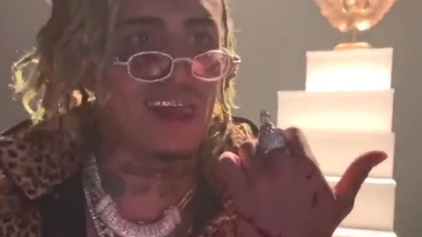 Lil Pump bei einem Musikvideodreh