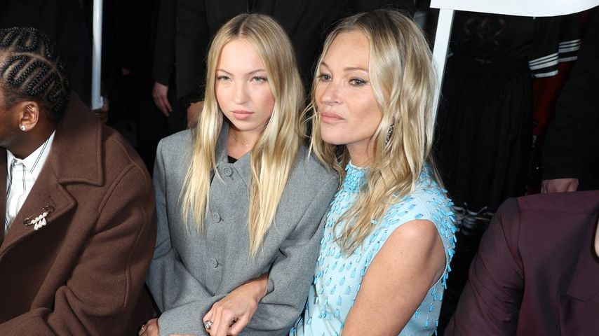 Lila und Kate Moss im Januar 2024