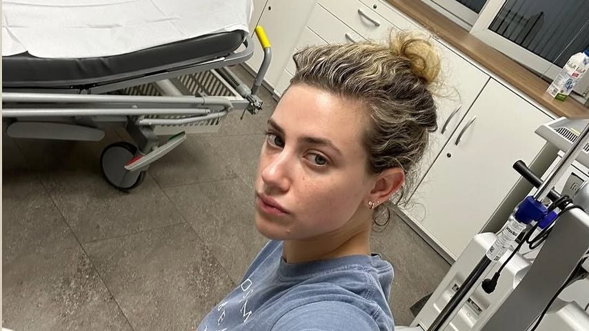 Lili Reinhart teilt ein Foto aus einem deutschen Krankenhaus