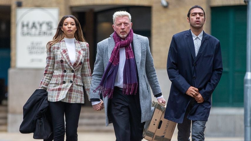 Lilian de Carvalho Monteiro, Boris Becker und Noah Becker im April 2022
