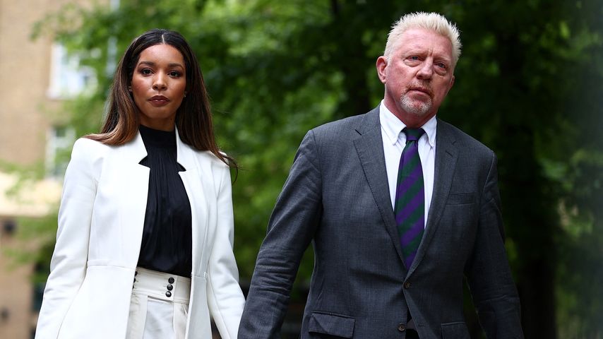 Lilian de Carvalho Monteiro mit ihrem Partner Boris Becker im April 2022 in London