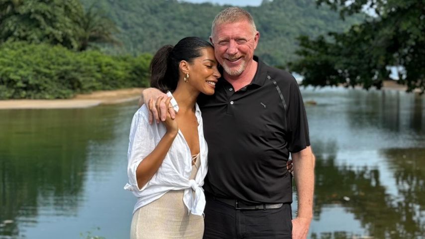 Lilian de Carvalho Monteiro und Boris Becker
