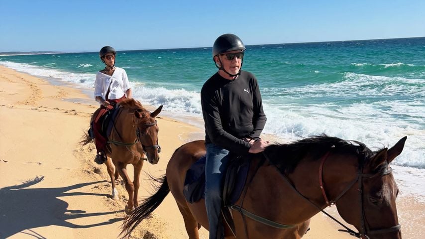 Sattel statt Schläger: Boris Becker reitet durch den Urlaub