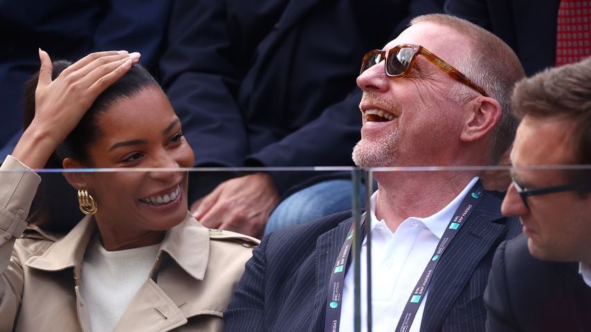 Lilian de Carvalho Monteiro und Boris Becker in Rom
