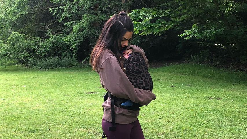 Lilli Hollunder und Baby Casper im Juni 2020