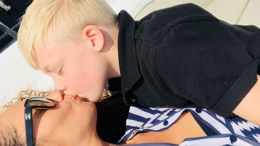 Schmatzer: Lilly Becker teilt süßes Foto mit Sohn Amadeus