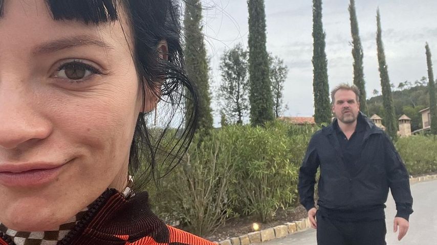 Lily Allen mit David Harbour, April 2022