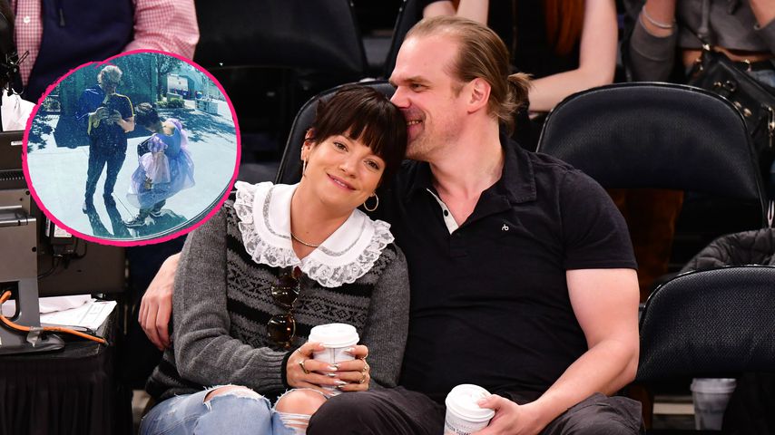 Lily Allen und David Harbour stehen im Netz zu ihrer Liebe