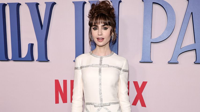 Lily Collins bei der Premiere von "Emily in Paris" in New York, 2022