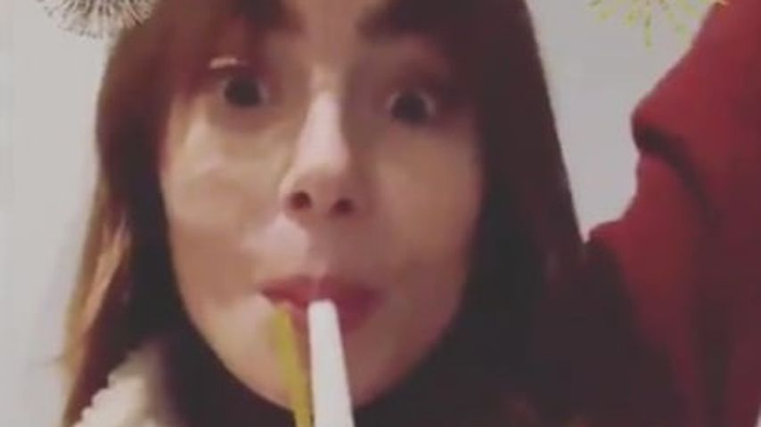 Lily Collins an Silvester 2021