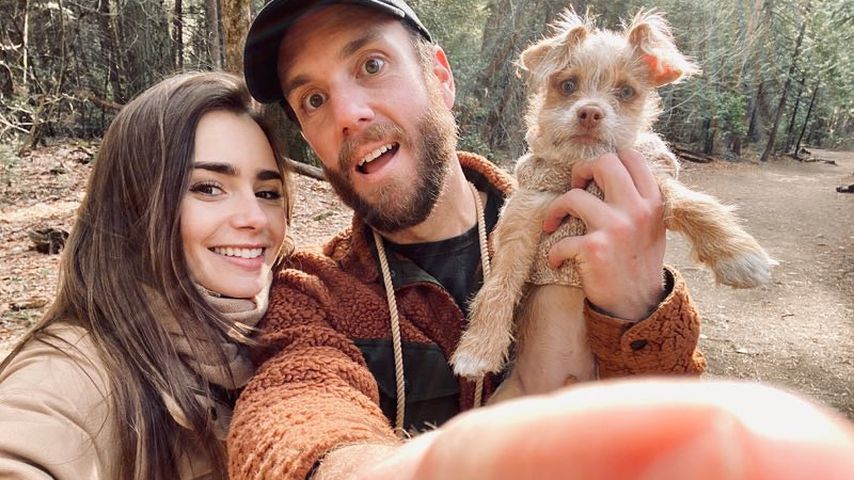 Lily Collins mit ihrem Freund Charlie McDowell
