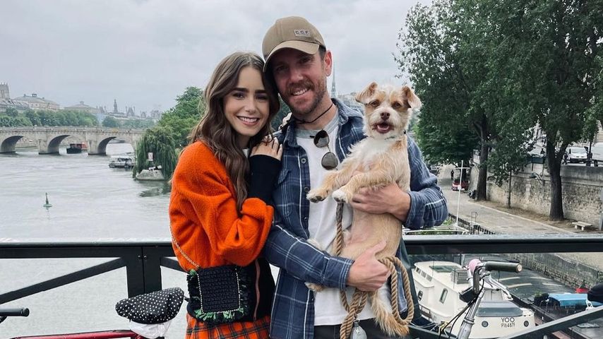 Lily Collins postet süßes Paarfoto vom "Emily in Paris"-Set