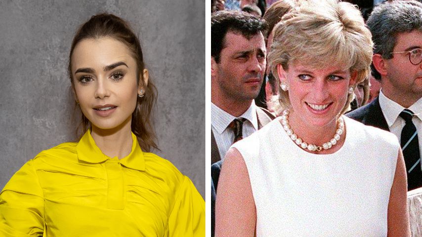 Als Kind: Lily Collins klaute Prinzessin Dianas Blumenstrauß