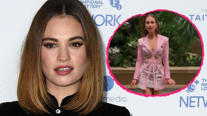 Sexy! Lily James begeistert mit extravagantem Bondage-Look