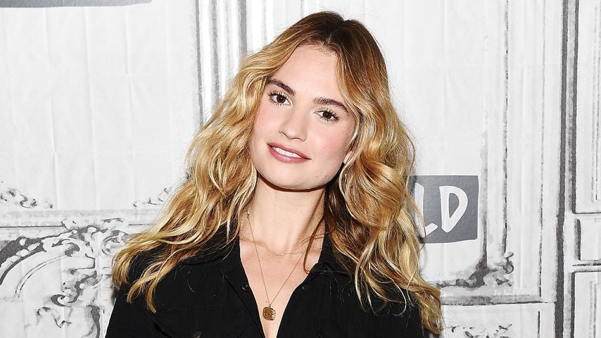 Lily James im Build Studio in New York