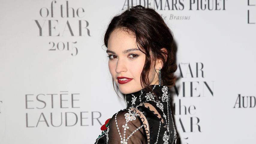 Lily James in London, 2015