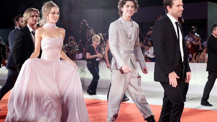 Lily-Rose Depp und Timothée Chalamet bei den Filmfestspielen in Venedig