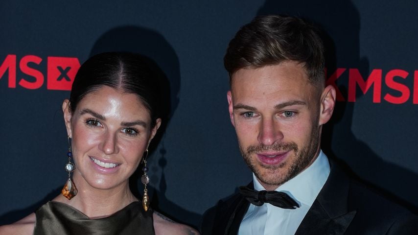 Lina Kimmich und Joshua Kimmich auf dem Red Carpet bei der DKMS Gala am 23. April 2026 in München