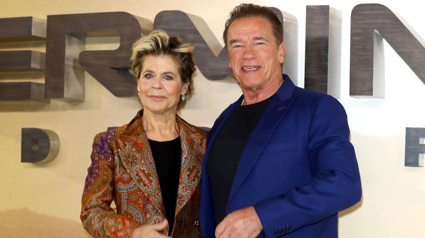 Linda Hamilton und Arnold Schwarzenegger, Oktober 2019