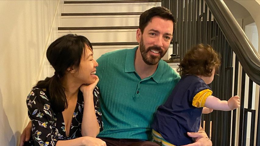 Linda Phan, Drew Scott und ihr Sohn Parker, Mai 2023