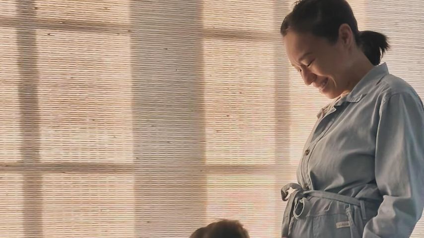 Linda Phan mit ihrem Sohn Parker, Januar 2024