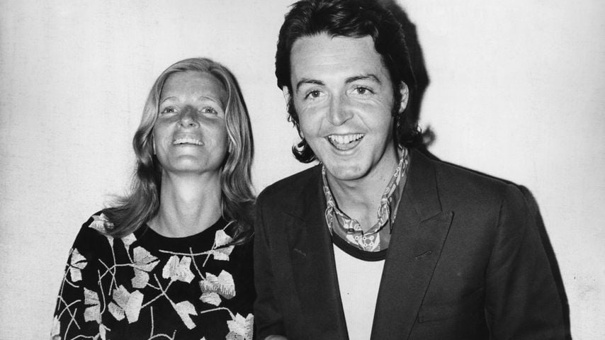 Linda McCartney (verstorben) und Paul McCartney bei den 13. Grammy Awards in Los Angeles, März 1971.