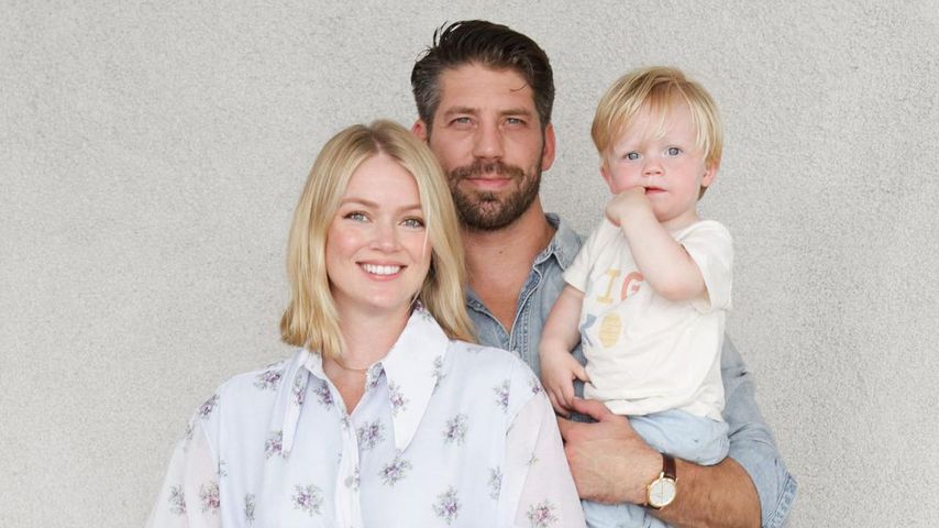 Lindsay Ellingson mit ihrem Mann Sean Clayton und Sohnemann Carter