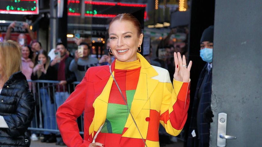 Lindsay Lohan im November 2022 in New York
