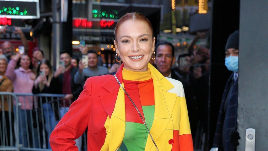 Lindsay Lohan im November 2022 in New York